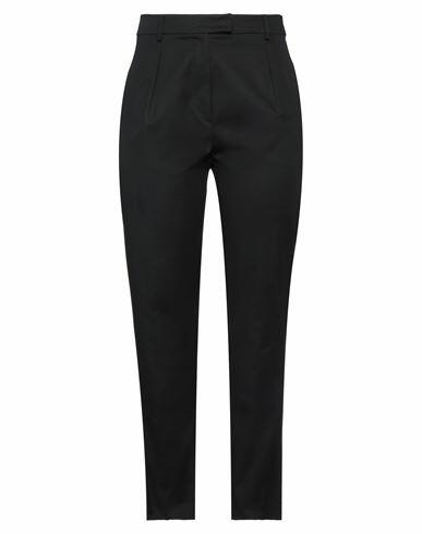 Max Mara Studio Woman Pants Black Cotton, Elastane Cover