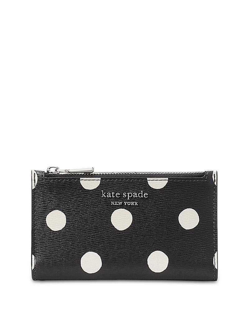 kate spade new york Morgan Sunshine Dot Saffiano Leather Small Slim Wallet Cover