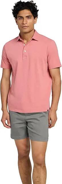 Faherty Sunwashed Tshirt Polo (Faded Flag) Men's Short Sleeve Knit Cover