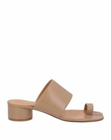 Maison Margiela Woman Thong sandal Camel Leather Cover