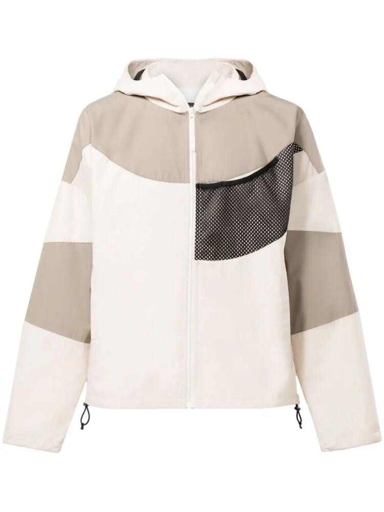 Reebok LTD patchwork hooded windbreaker - Neutrals Cover