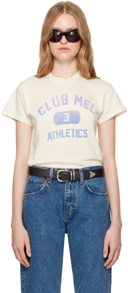 Re/Done White 'Club Mel' Tubular T-shirt Cover