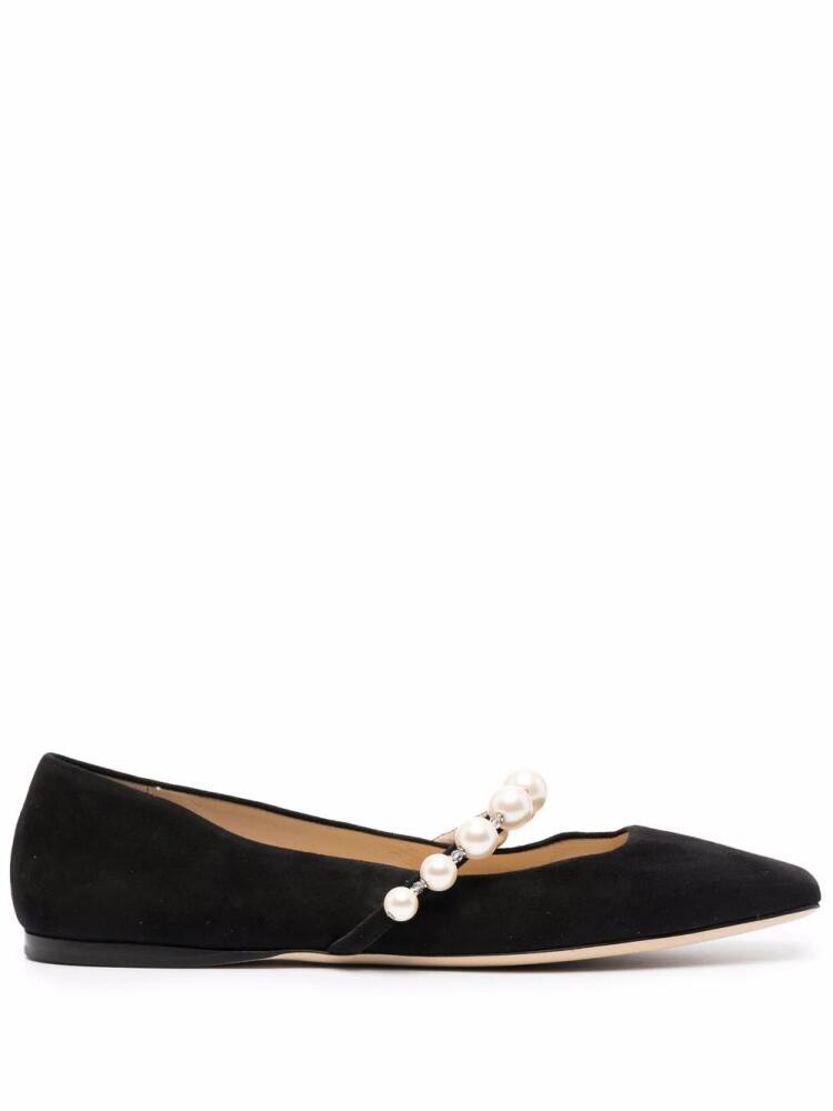 Jimmy Choo Ade square-toe ballerina shoes - Black Cover