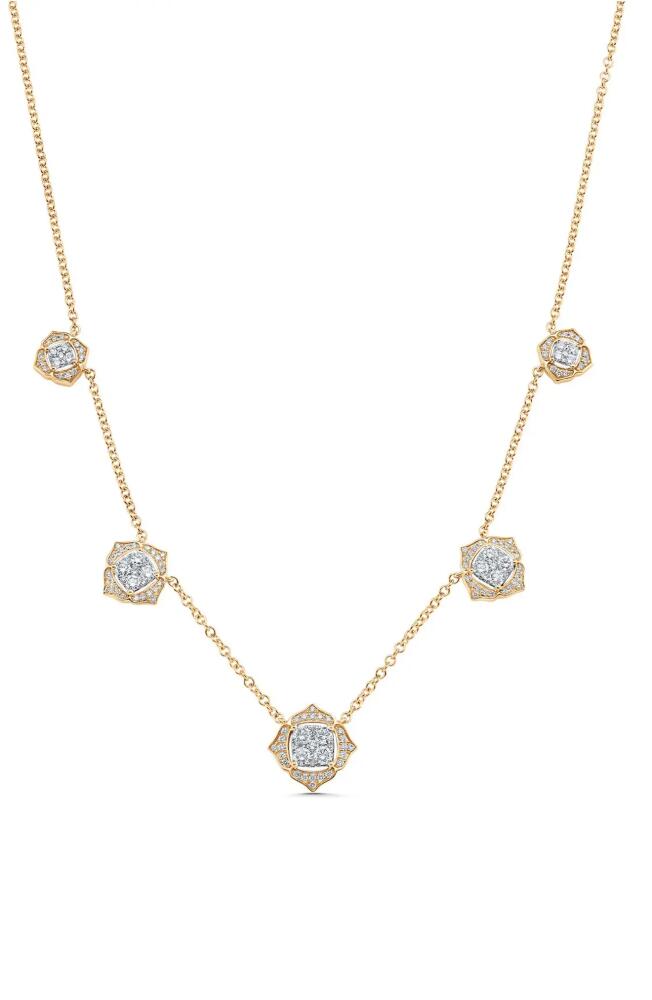 Sara Weinstock Leela Diamond Station Necklace in Yellow Gold Cover