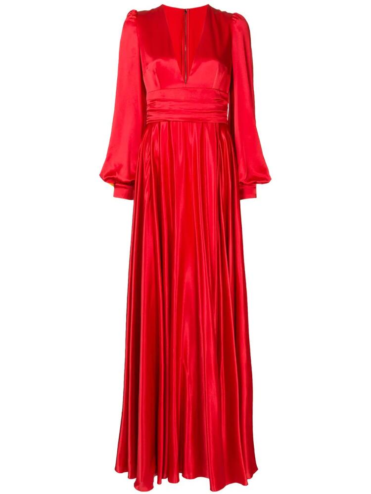 Dolce & Gabbana silk evening gown - Red Cover