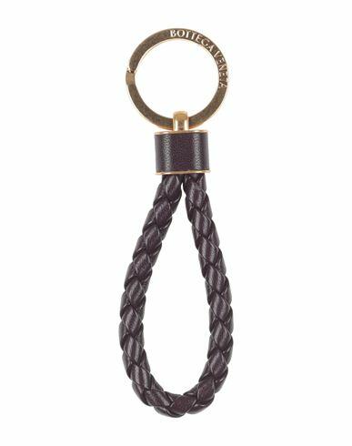 Bottega Veneta Woman Key ring Purple Leather, Metal Cover