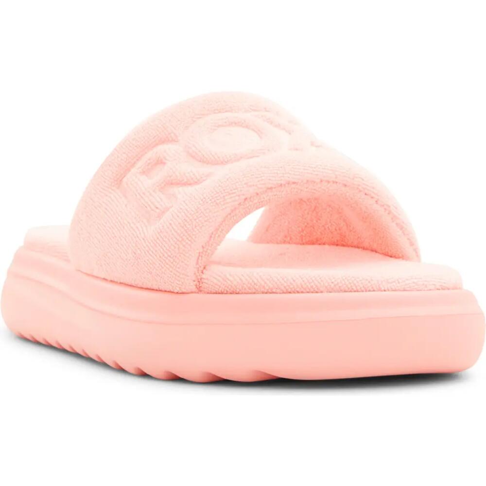 Roxy Gelato French Terry Slide Sandal in Peach Cover