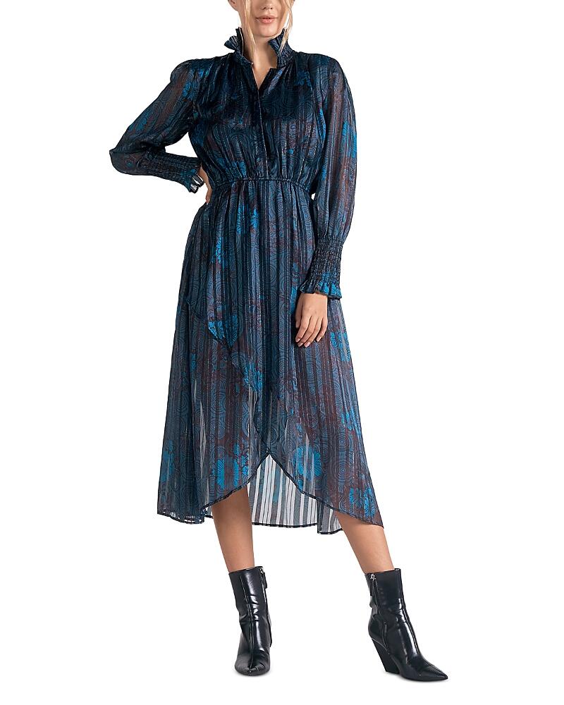 Elan Faux Wrap Long Sleeve Dress Cover