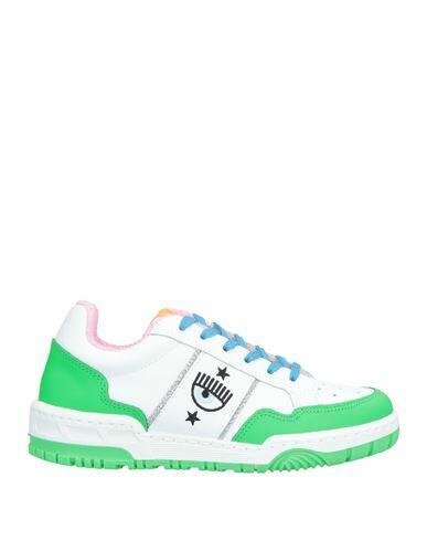 Chiara Ferragni Woman Sneakers Light green Soft Leather Cover