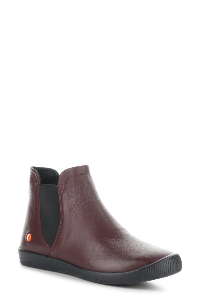 Softinos by Fly London Itzi Chelsea Boot in Dark Red/Black Cover