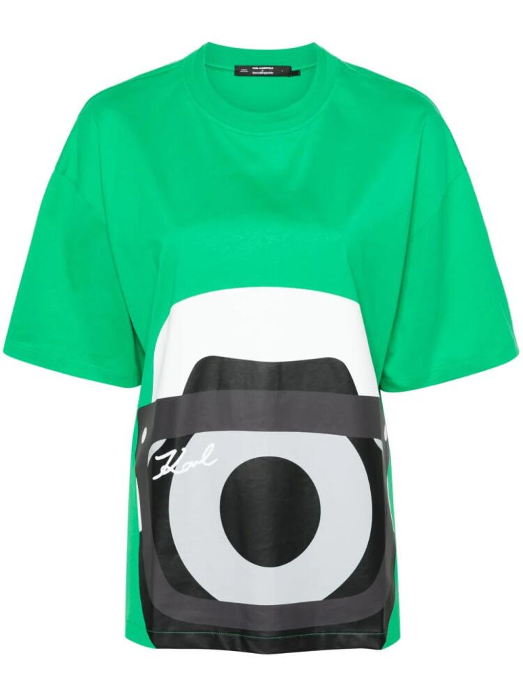 Karl Lagerfeld xDarcel Disappoints graphic-print T-shirt - Green Cover