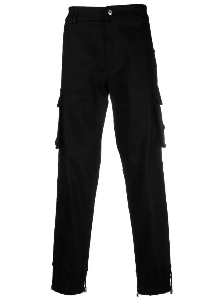 GCDS straight-leg cargo trousers - Black Cover