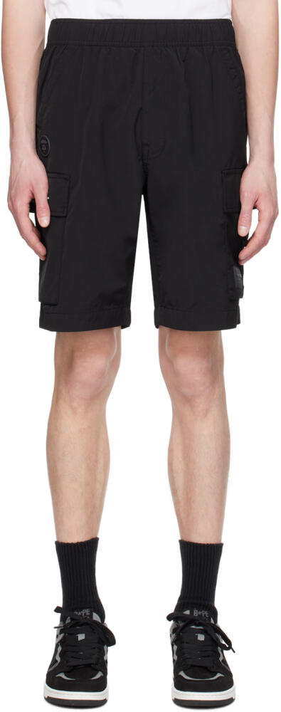 AAPE by A Bathing Ape Black Drawstring Shorts Cover