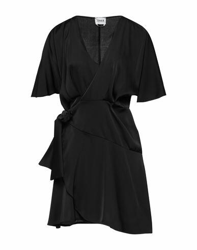 Berna Woman Mini dress Black Polyester Cover