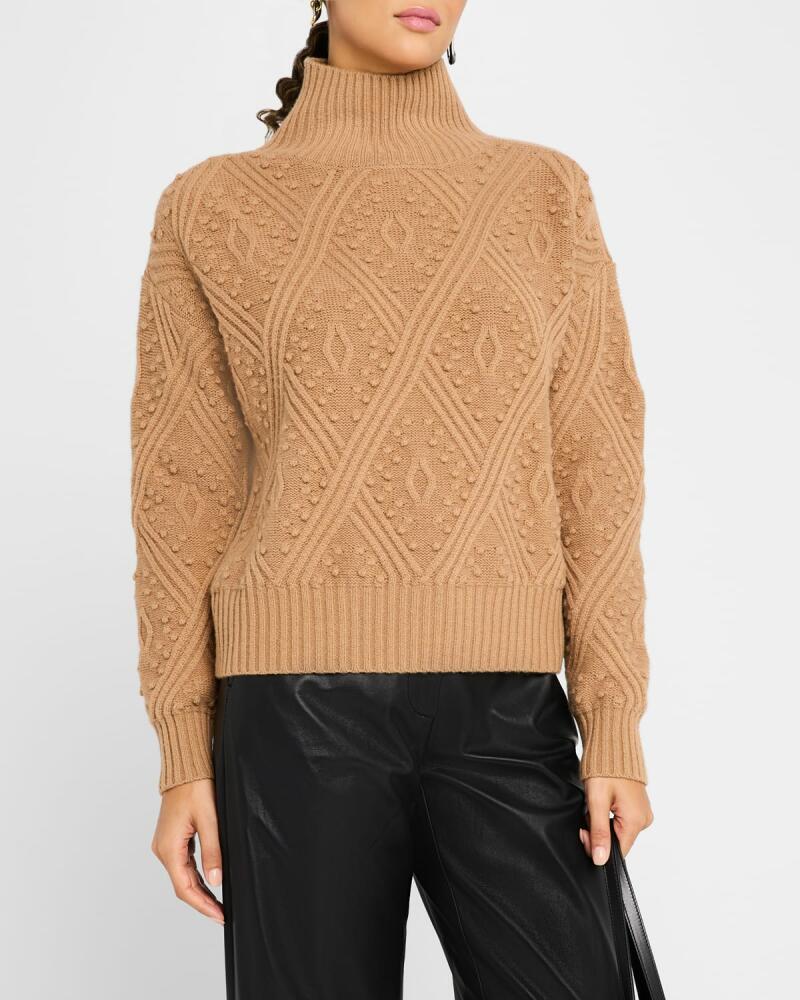 Max Mara Studio Panino Mixed Stitch Turtleneck Sweater Cover