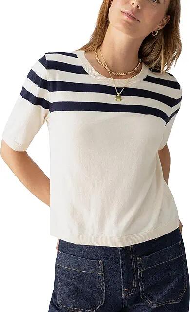 Sanctuary Long Weekend Sweater Tee (Toasted/Navy Stripe) Women's Sweater Cover