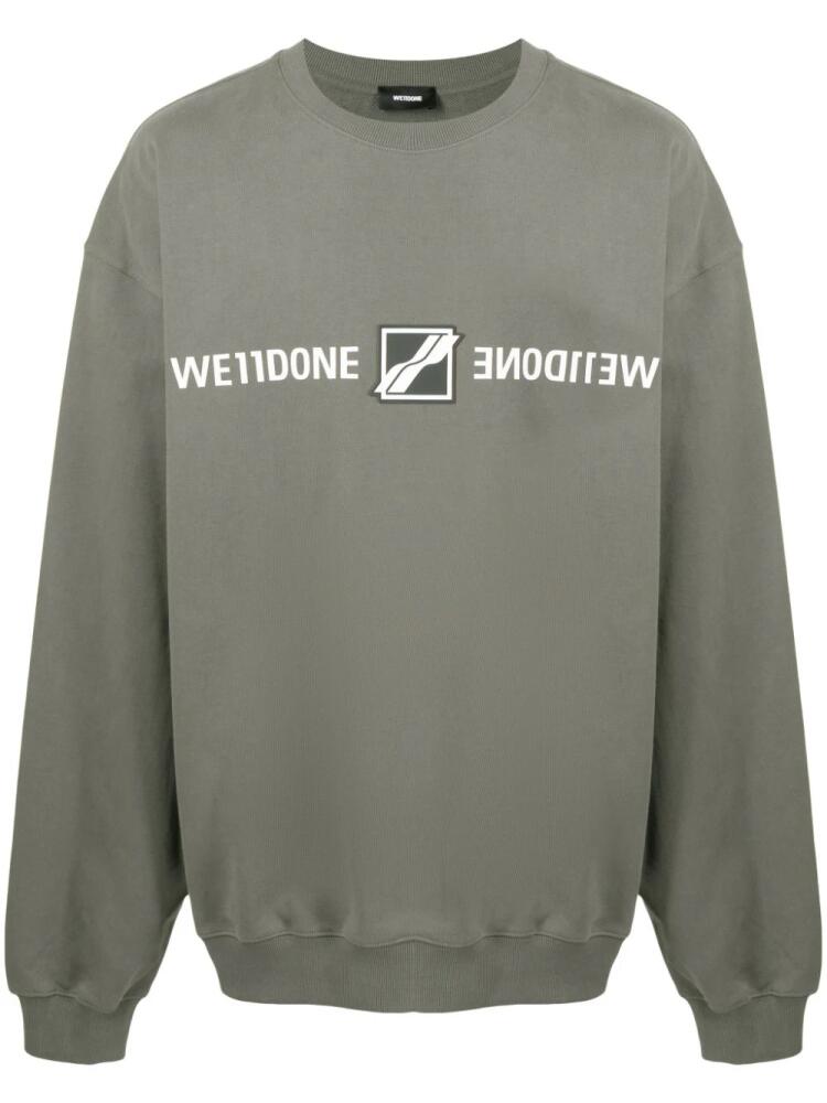 We11done logo-print sweatshirt - Grey Cover