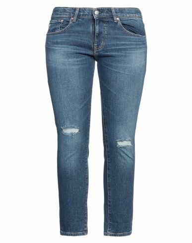 Ag Jeans Woman Jeans Blue Cotton, Elastane Cover