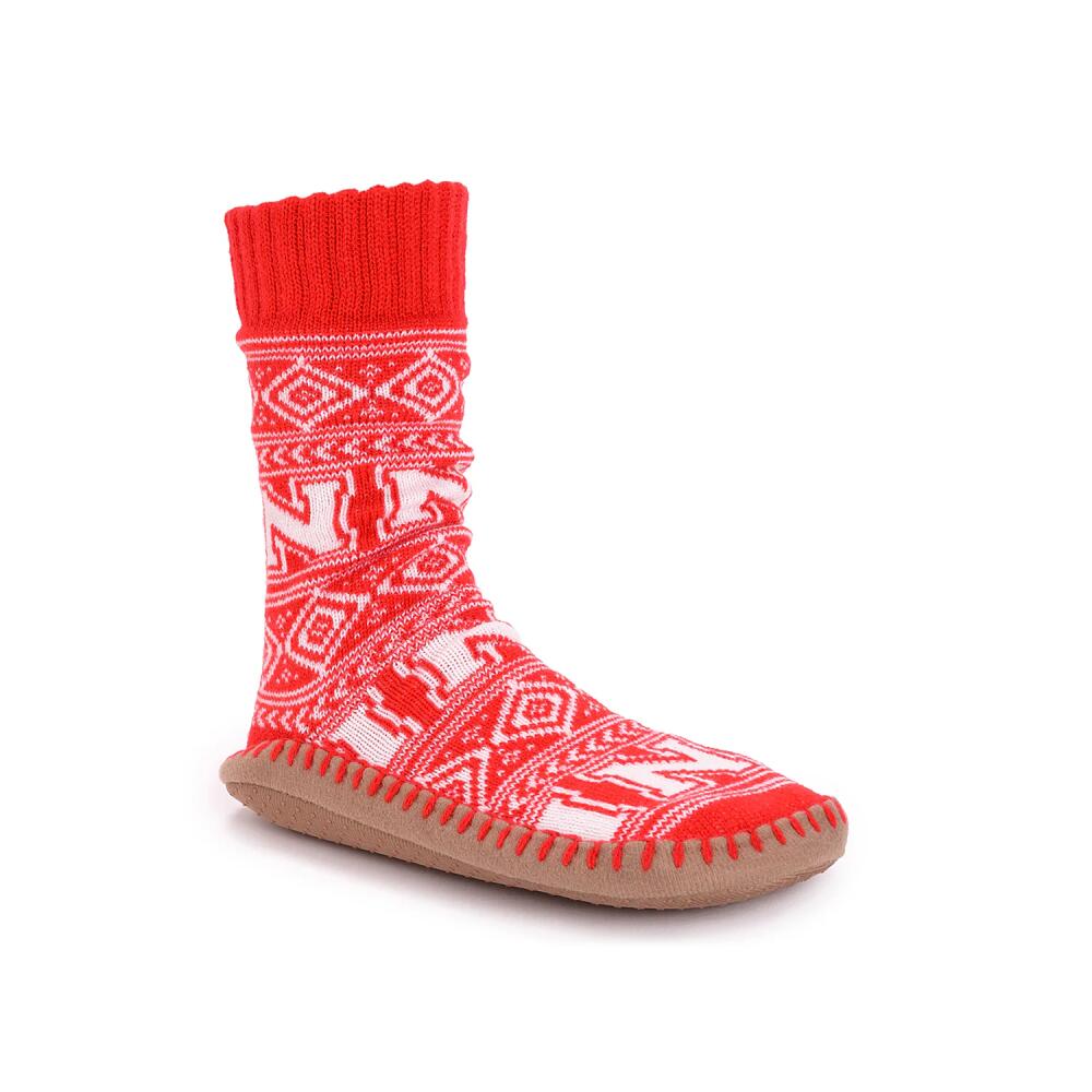 MUK LUKS Game Day Unisex Slipper Socks | Men's | Nebraska Cover