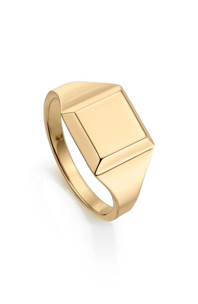 Monica Vinader Signature Signet Ring in Yellow Gold Cover