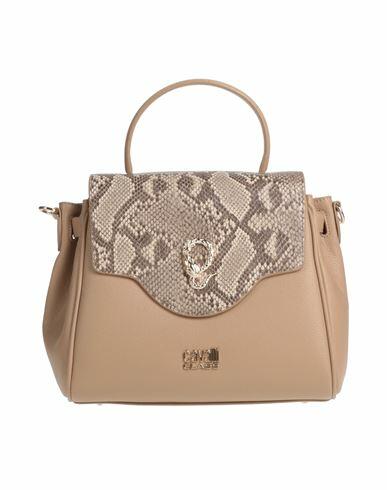 Cavalli Class Woman Handbag Sand Soft Leather Cover