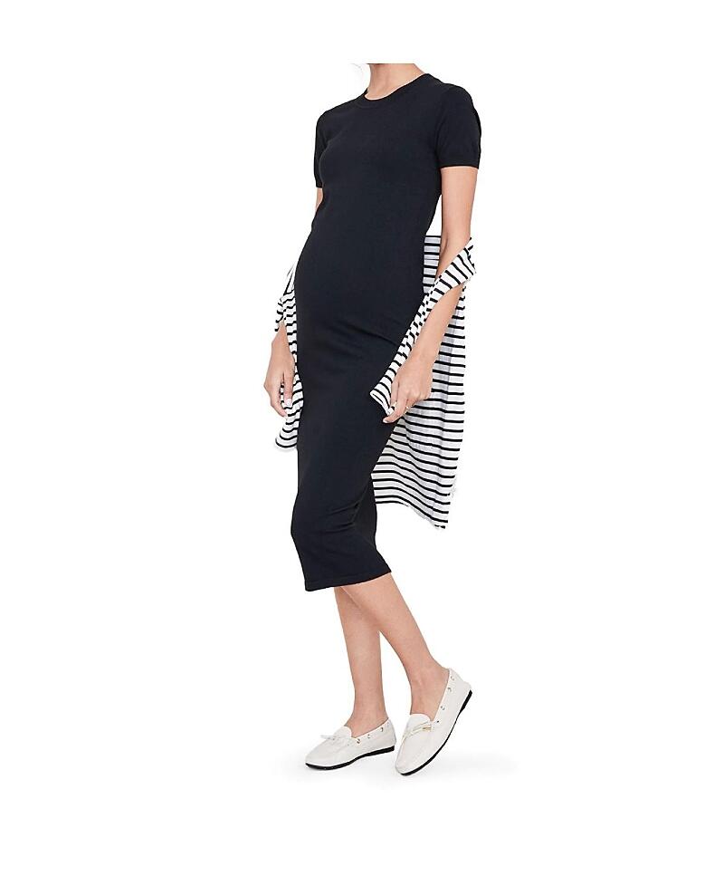 Hatch Collection Eliza Maternity Midi T-Shirt Dress Cover