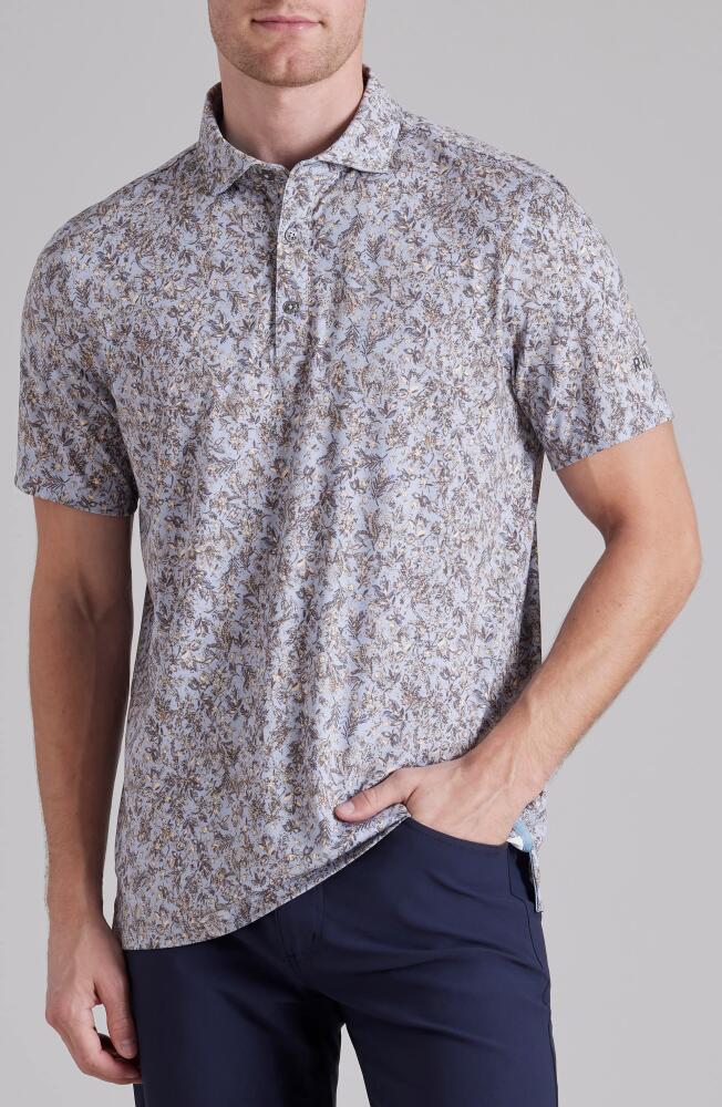 Rhone Golf Sport Performance Polo in Dusty Blue Floral Cover