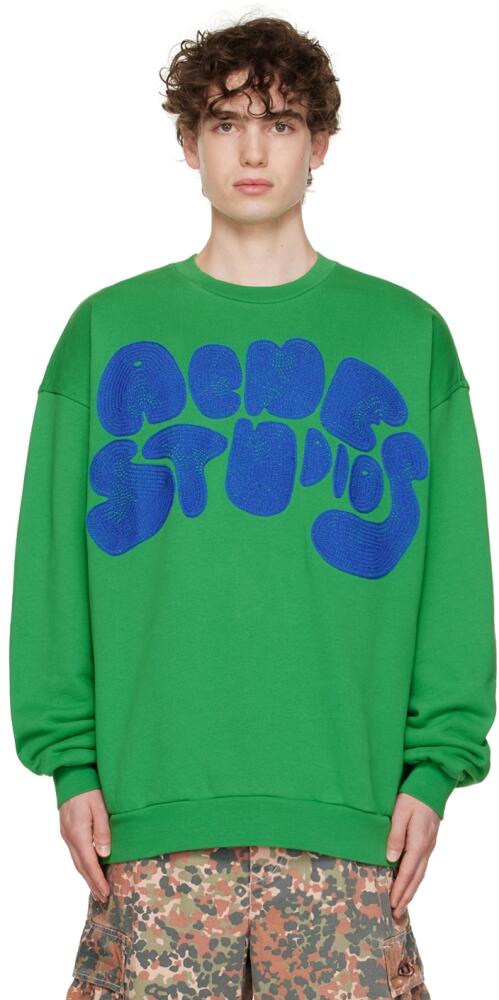 Acne Studios Green Bubble Sweatshirt Cover