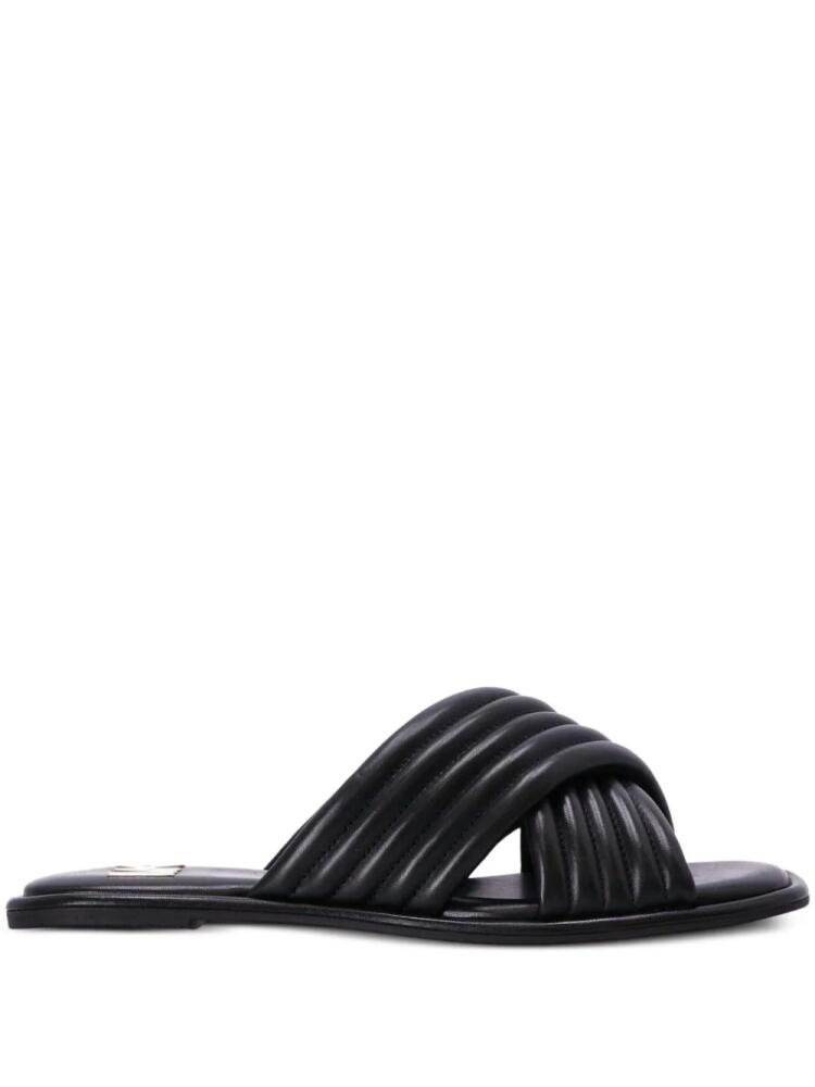 Michael Michael Kors Portia quilted leather slides - Black Cover