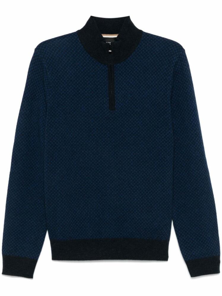 BOSS H-Eltorino sweater - Blue Cover