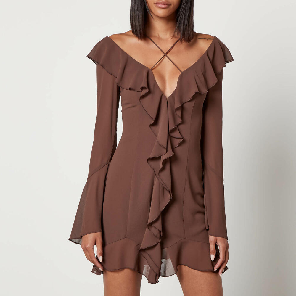 De La Vali Selia Chiffon Mini Dress Cover