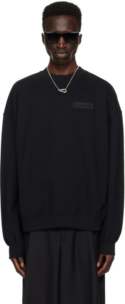 LGN Louis Gabriel Nouchi Black Patch Sweatshirt Cover