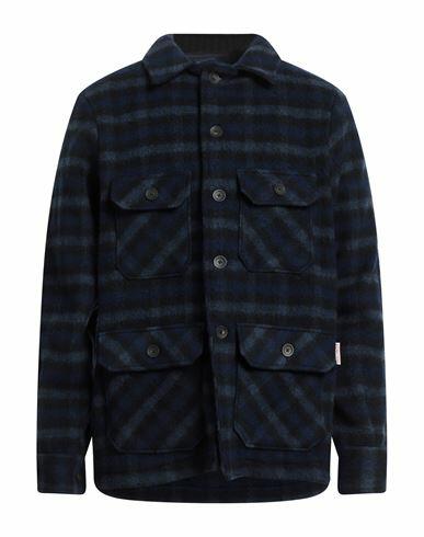 Holubar Man Shirt Midnight blue Wool, Polyester Cover