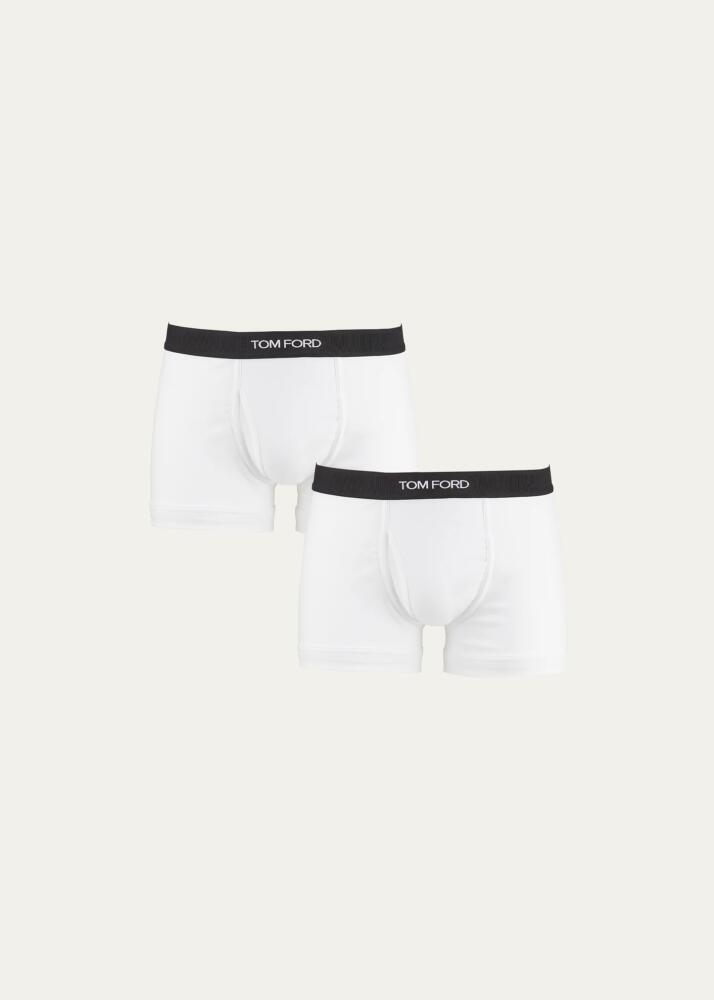 TOM FORD Men's 2-Pack Solid Jersey Boxer Briefs Cover