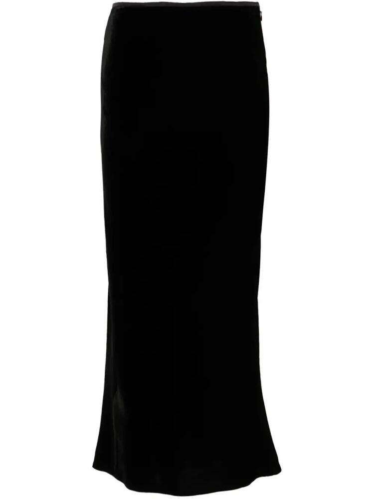 V:PM ATELIER Burlesque midi velvet skirt - Black Cover