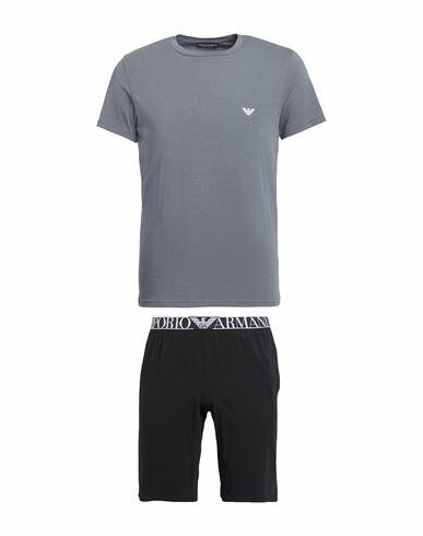 Emporio Armani Pyjamas Endurance Man Sleepwear Grey Cotton, Elastane Cover