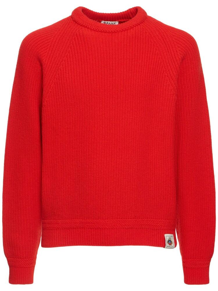 BALLY Wool Knit Crewneck Sweater Cover