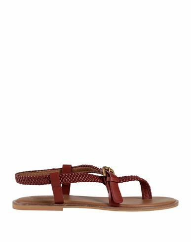 See By Chloé Woman Thong sandal Brick red Leather Cover