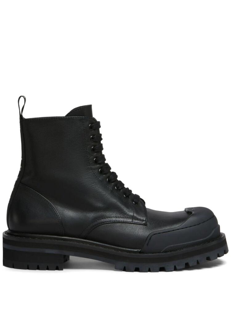 Marni Dada Army leather combat boots - Black Cover