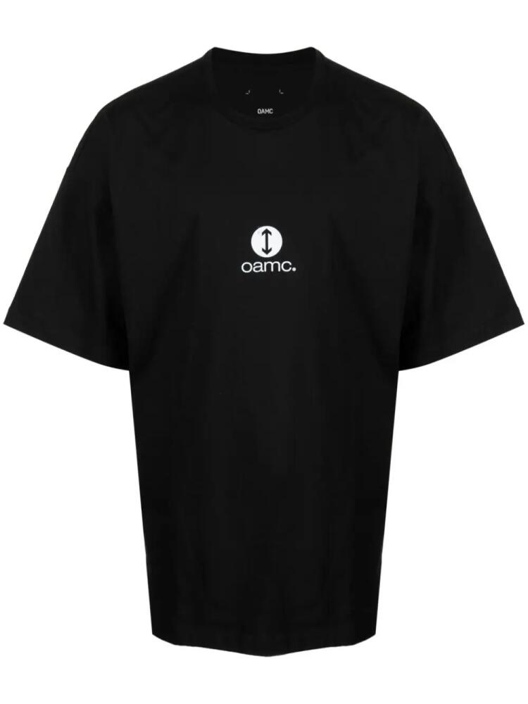 OAMC photograph-patch oversized T-shirt - Black Cover