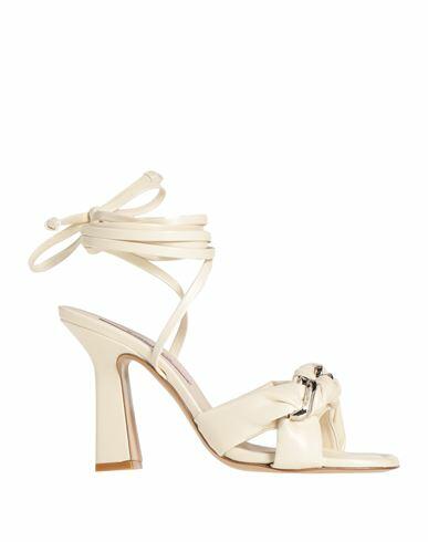 Marc Ellis Woman Sandals Ivory Soft Leather Cover