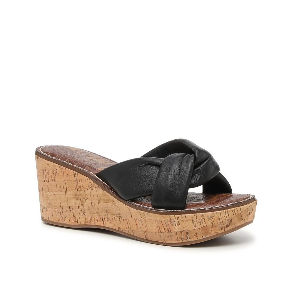 Sam Edelman Ramsey Wedge Sandal | Women's | Black Cover