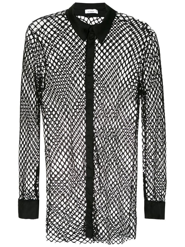 Amir Slama mesh shirt - Black Cover