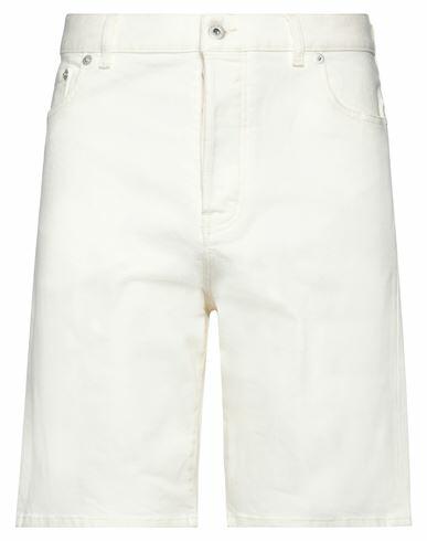 Kenzo Man Denim shorts Cream Cotton, Elastane Cover