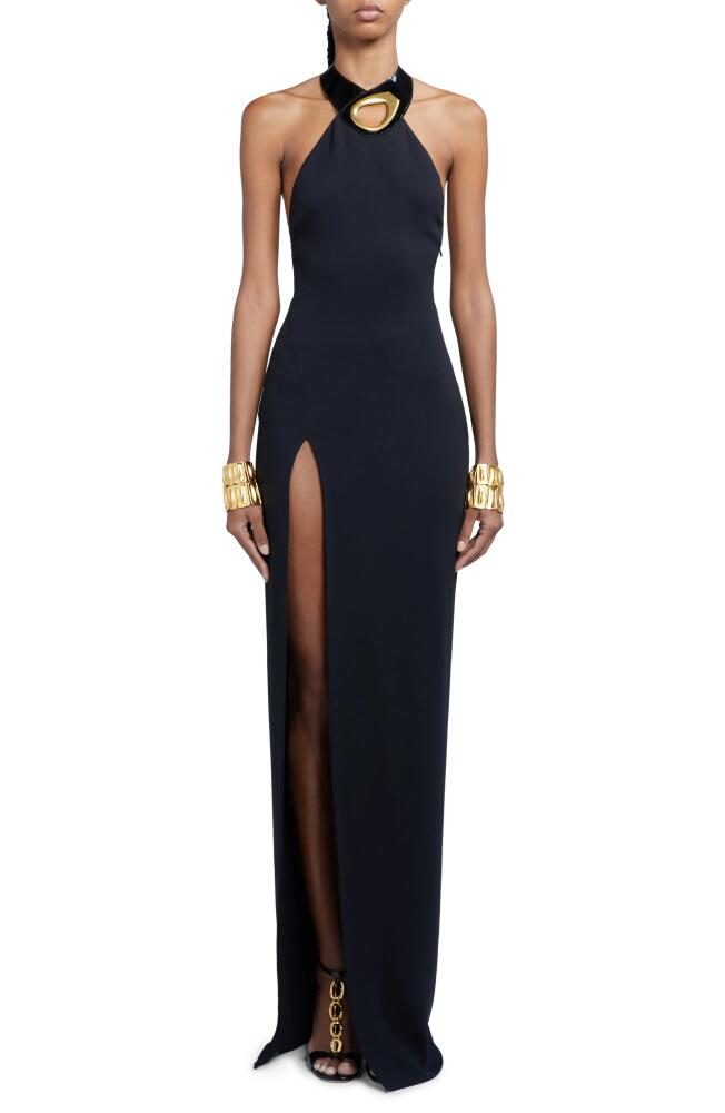 TOM FORD Sable Evening Halter Gown in Black Cover