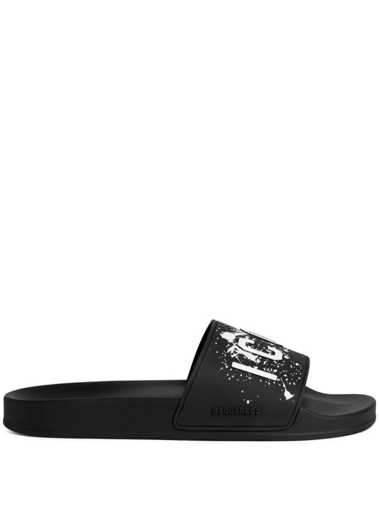 DSQUARED2 Icon slip-on slides - Black Cover