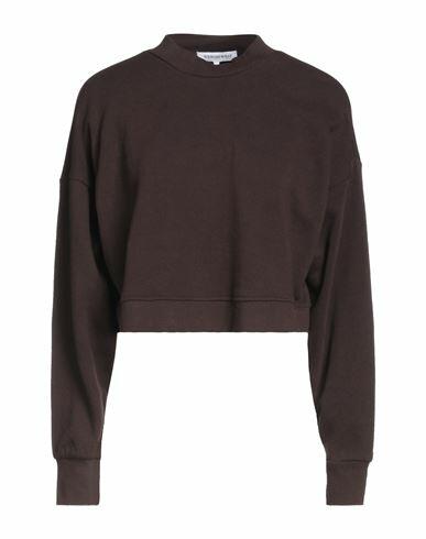 Weworewhat Woman Sweatshirt Cocoa Cotton, Viscose Cover