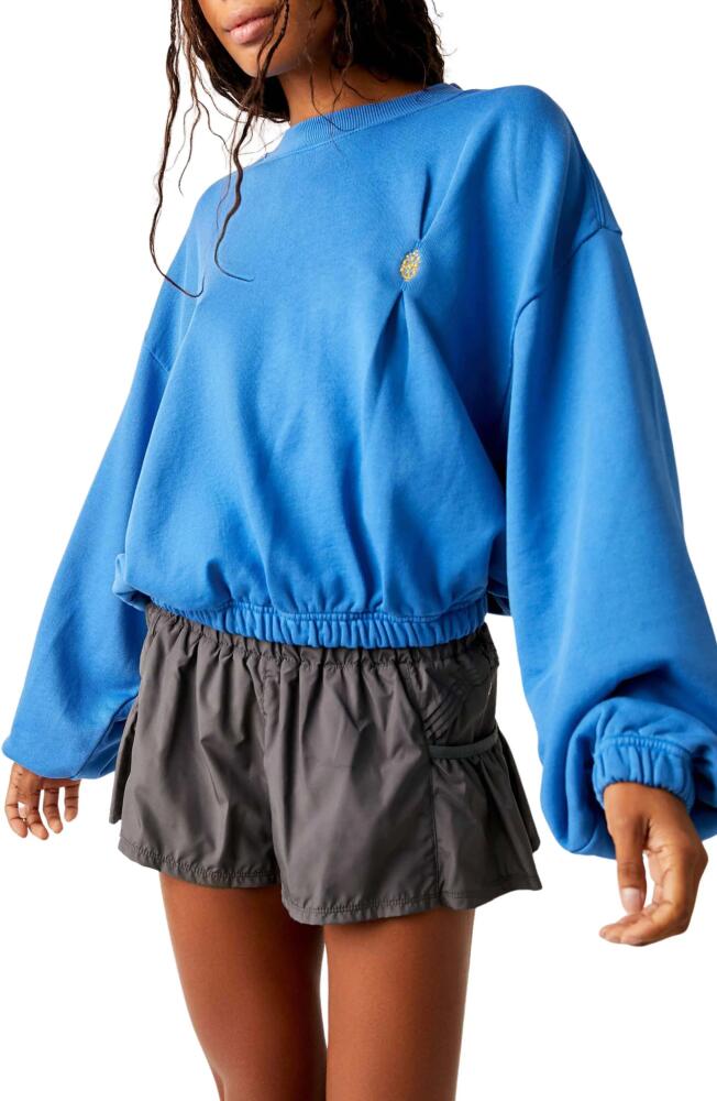 FP Movement by Free People Start to Finish Bubble Sweatshirt in Sapphire Skies Cover