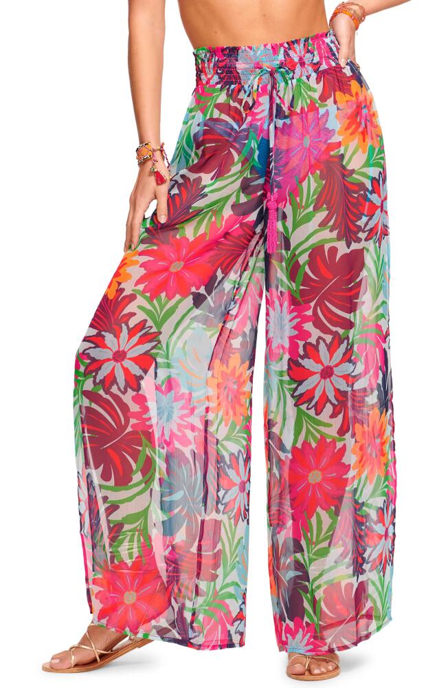 Ramy Brook Lancaster Floral Wide Leg Pants in Multi Flower Print Cover