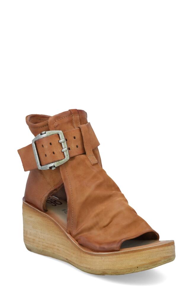 A. S.98 Naya Wedge Sandal in Whiskey Cover